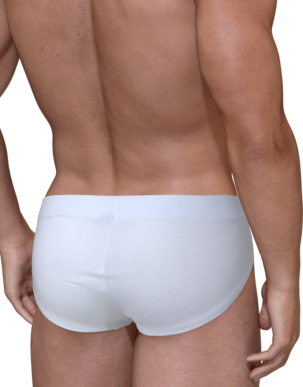Big Boy Pouch Bikini White/Blue Underwear954-393-9596