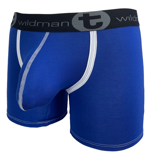  Wildmant Modal Big Boy Pouch Brief Silver White Large:  Clothing, Shoes & Jewelry