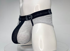 WildmanT Cotton Monster Cock Brief Black and Gray