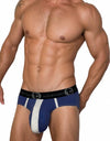 WildmanT Cotton Monster Cock Brief Dark Blue and Gray