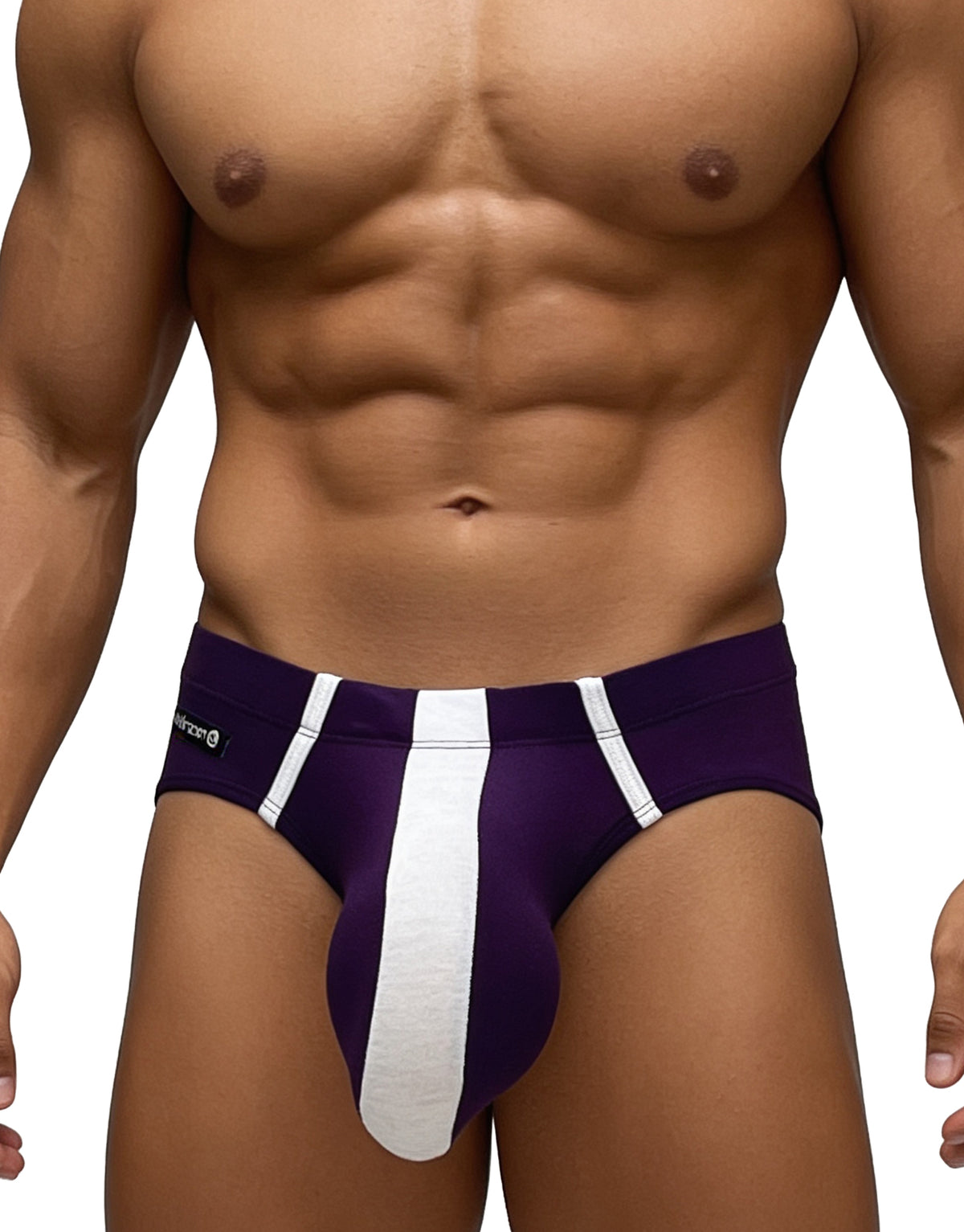 WildmanT Monster Cock Modal Brief Purple and White