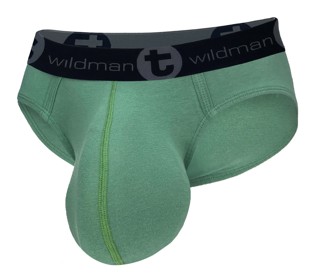 WildmanT Cotton Monster Cock Brief Green