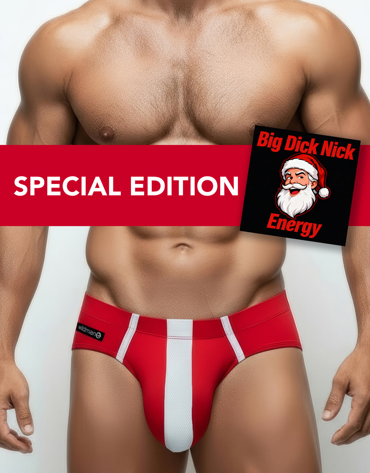 Limited Edition Christmas Big Boy Pouch Briefs