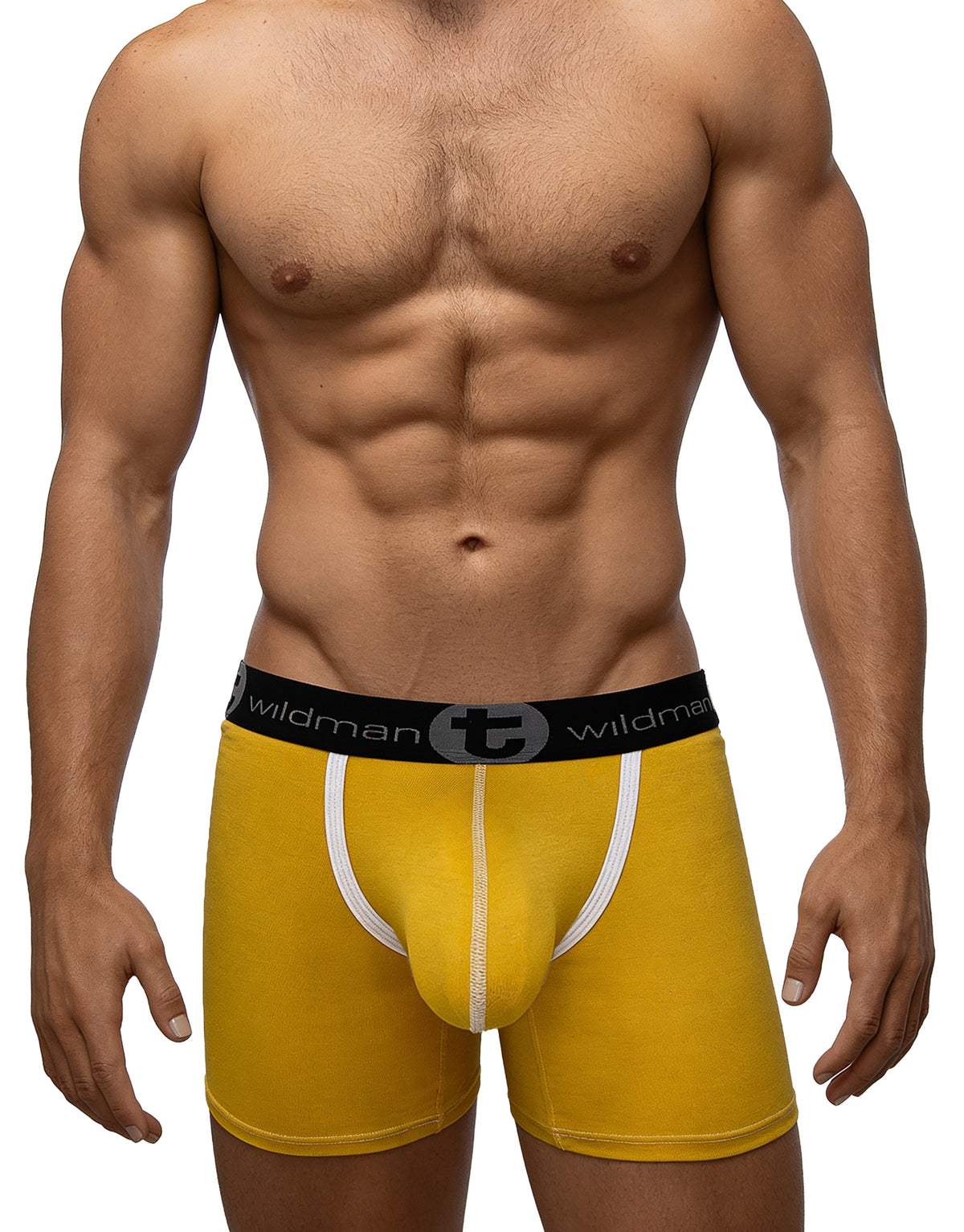WildmanT Modal Big Boy Pouch 5" Inseam Boxer Brief Gold