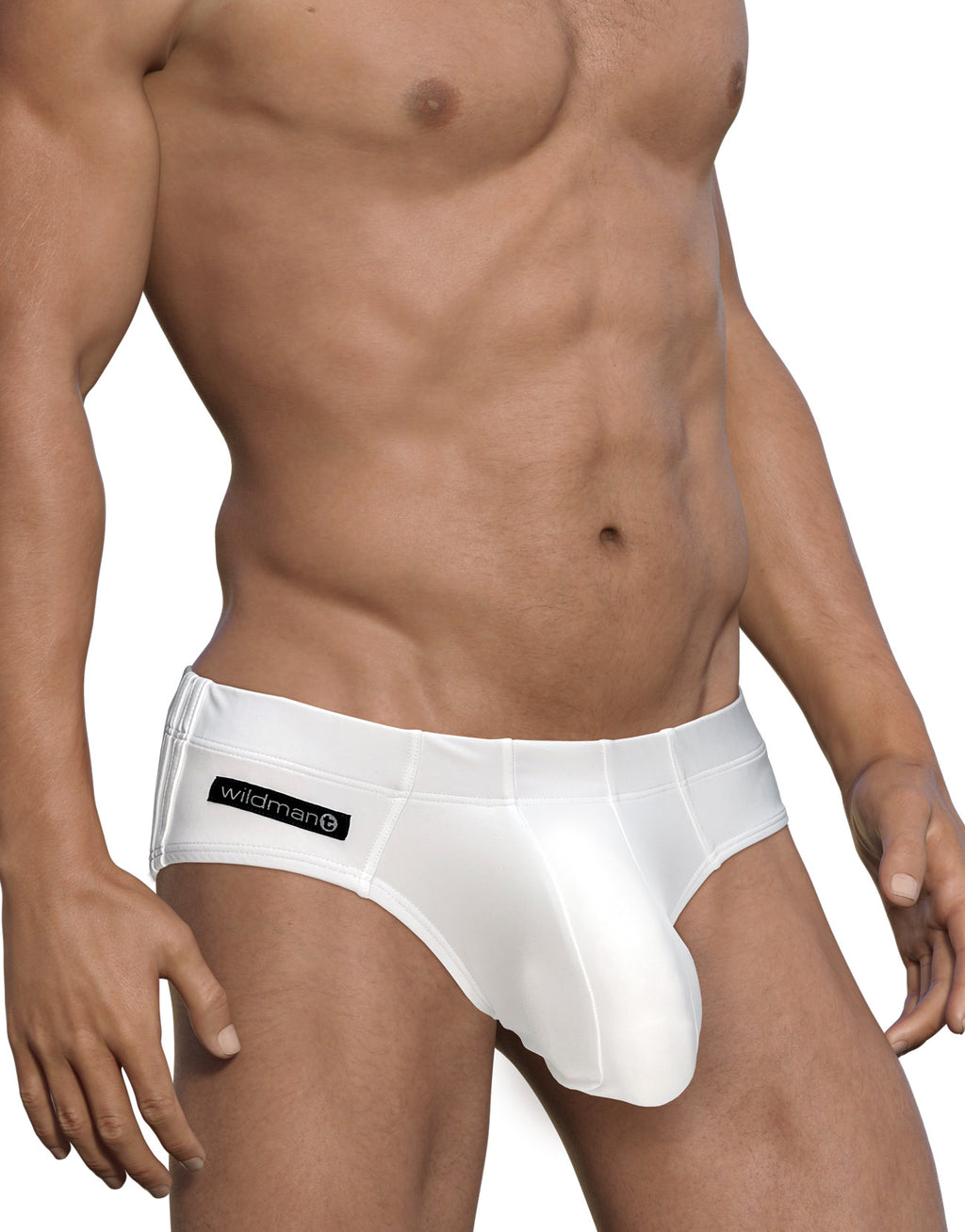 WildmanT Big Boy Pouch Swim Brief White