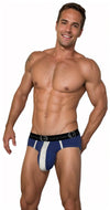 WildmanT Cotton Monster Cock Brief Dark Blue and Gray