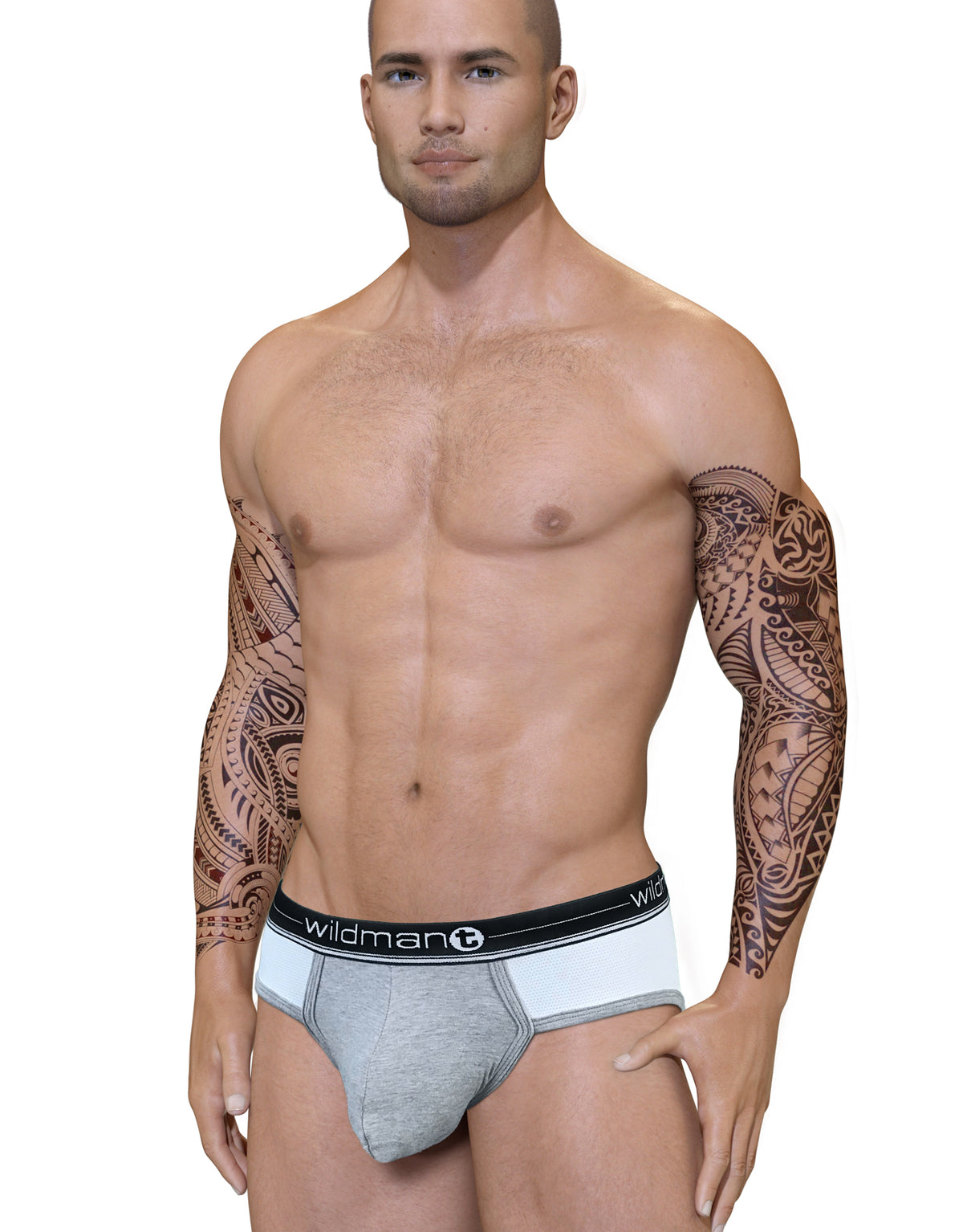 Duo Big Boy Pouch Brief Black - Big Penis Underwear, WildmanT - WildmanT