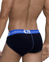 WildmanT Big Boy Pouch Cotton Brief Black and Blue