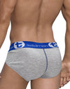 WildmanT Big Boy Pouch Cotton Brief Gray and Blue