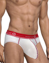 WildmanT Mesh Brief White and Red