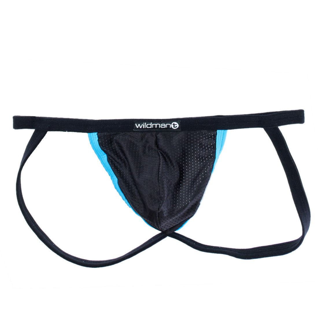 WildmanT Raw Mesh Micro Jockstrap Blue Contrast - Big Penis Underwear, WildmanT - WildmanT