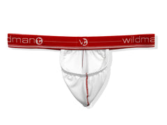 Big Boy Strapless Pouch White Mesh w/Red Band - Big Penis Underwear, Wildman T - WildmanT