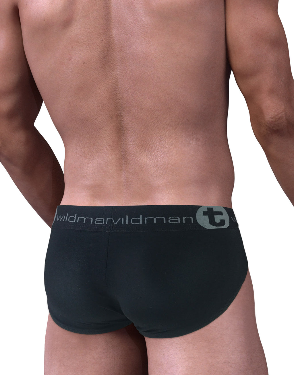 Stretch Cotton Big Boy Pouch Brief Black/Blue