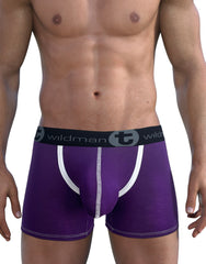 WildmanT Modal Big Boy Pouch 5" Inseam Boxer Brief Purple