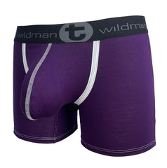WildmanT Modal Big Boy Pouch 5" Inseam Boxer Brief Purple