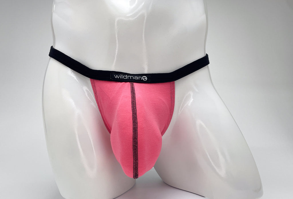 WildmanT Modal Micro Thong Big Boy Pouch Pink