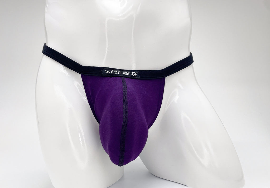 WildmanT Modal Micro Thong Big Boy Pouch Purple