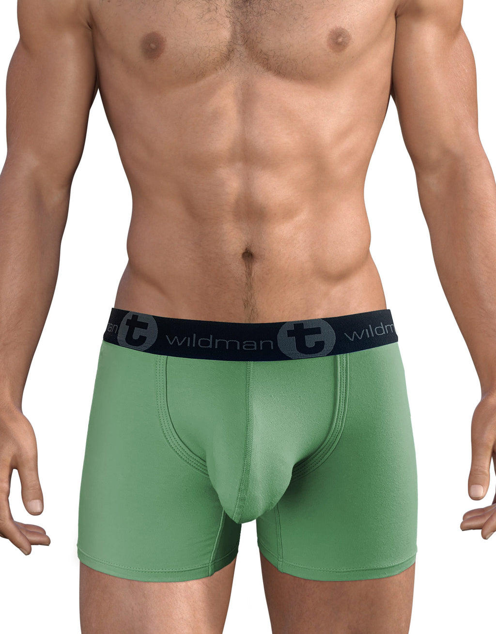 Big Boy Pouch 5" Inseam Boxer Brief Green