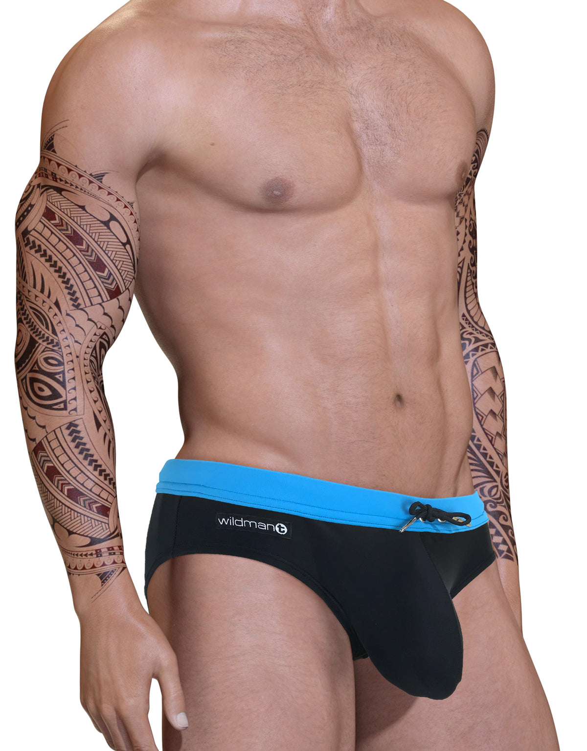 Big Boy Pouch Swim Bikini Blue - Big Penis Underwear, WildmanT - WildmanT