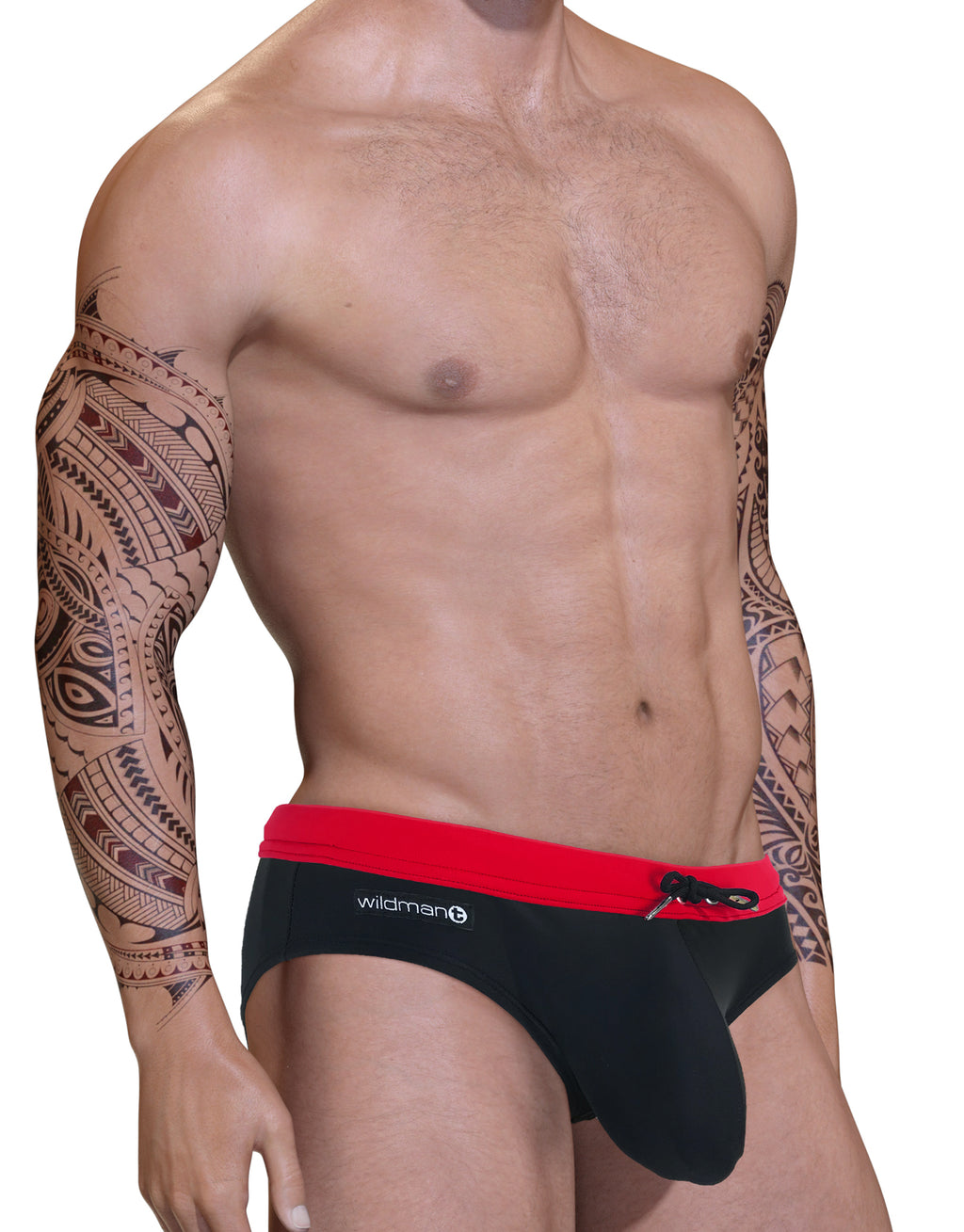 Big Boy Pouch Swim Bikini Red - Big Penis Underwear, WildmanT - WildmanT