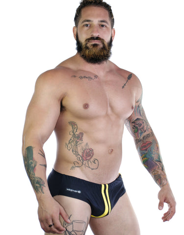 Sportivo Bikini Black & Yellow - Big Penis Underwear, WildmanT - WildmanT