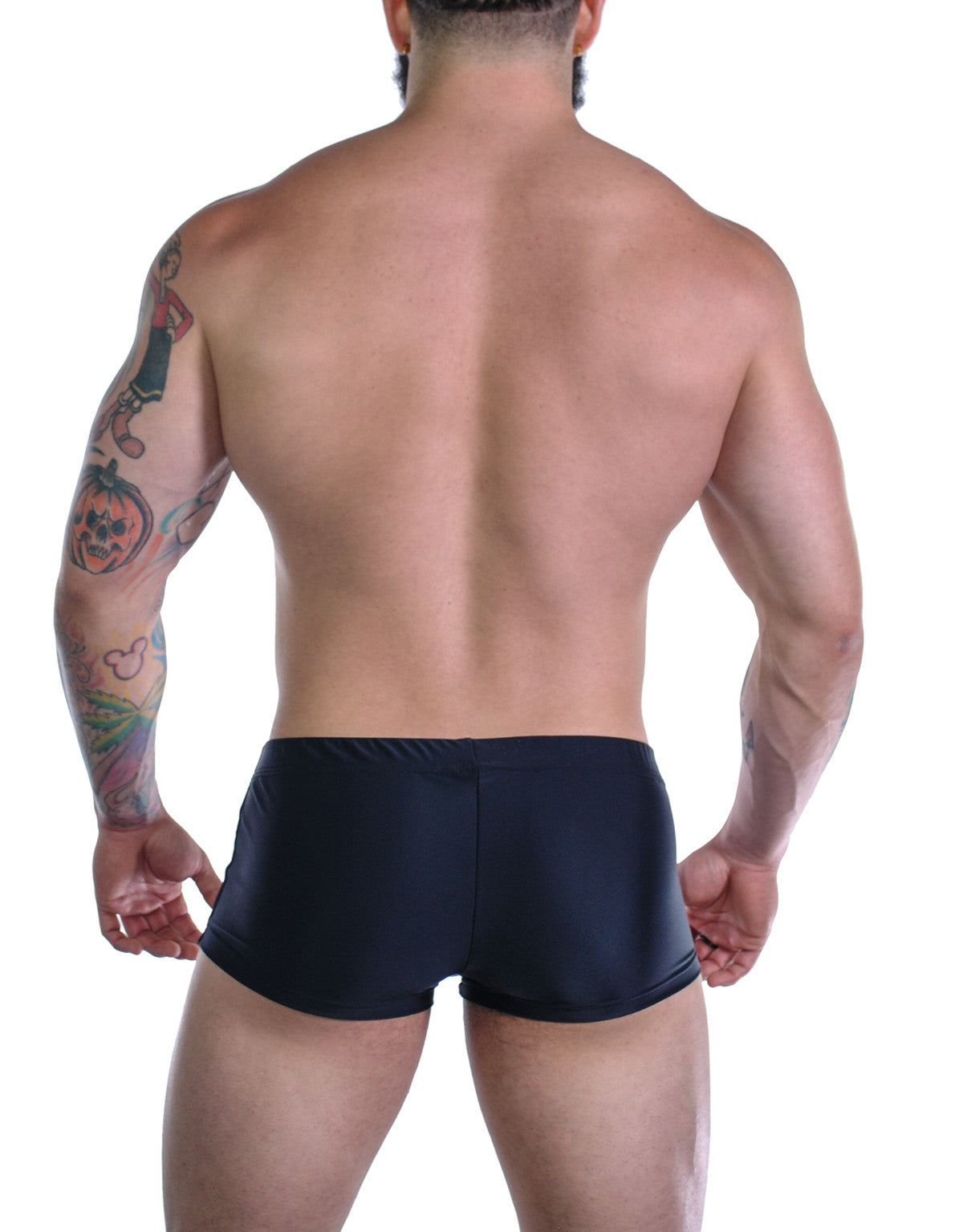 Sportivo Square Cut Black & Purple - Big Penis Underwear, WildmanT - WildmanT