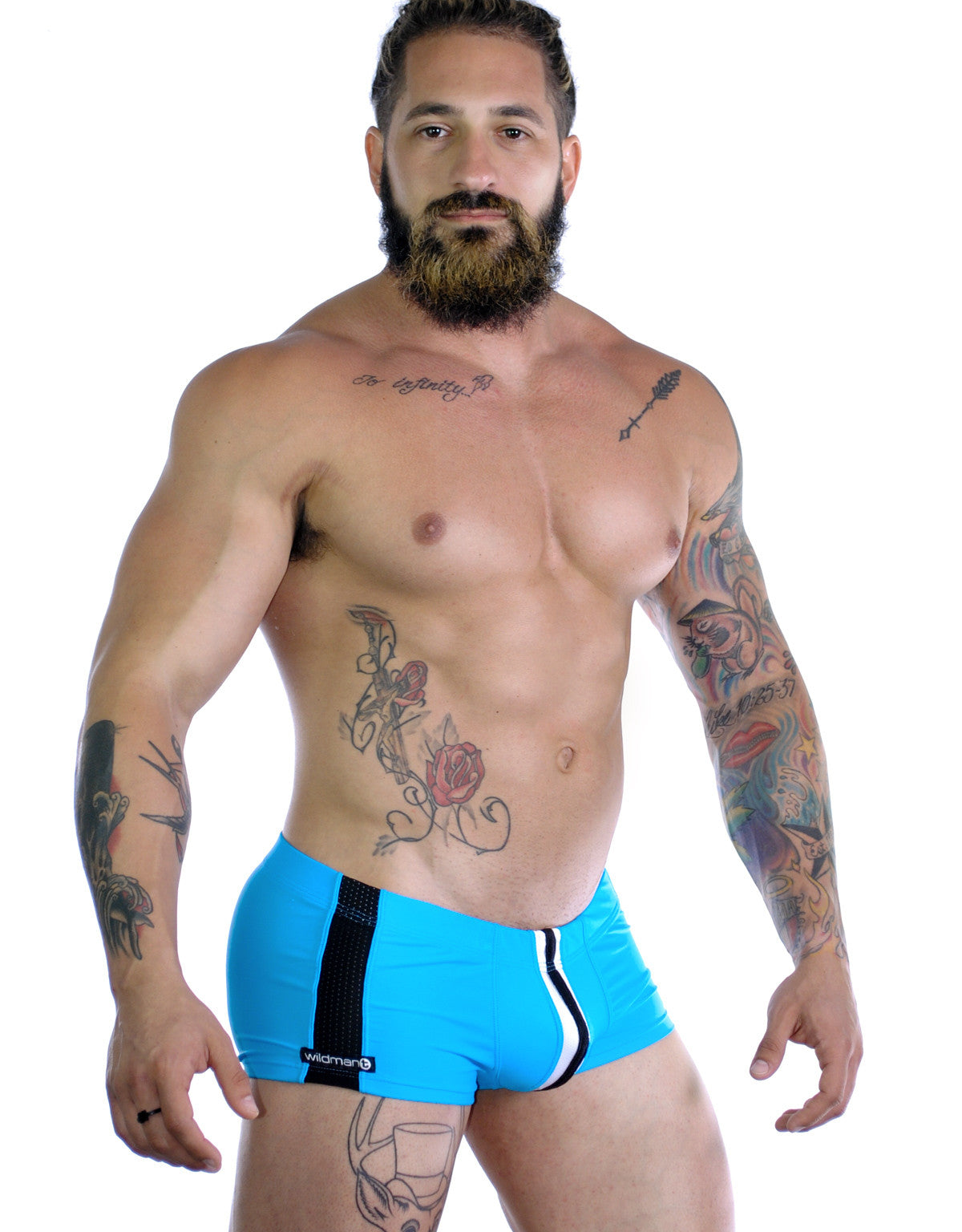 Sportivo Square Cut Teal - Big Penis Underwear, WildmanT - WildmanT