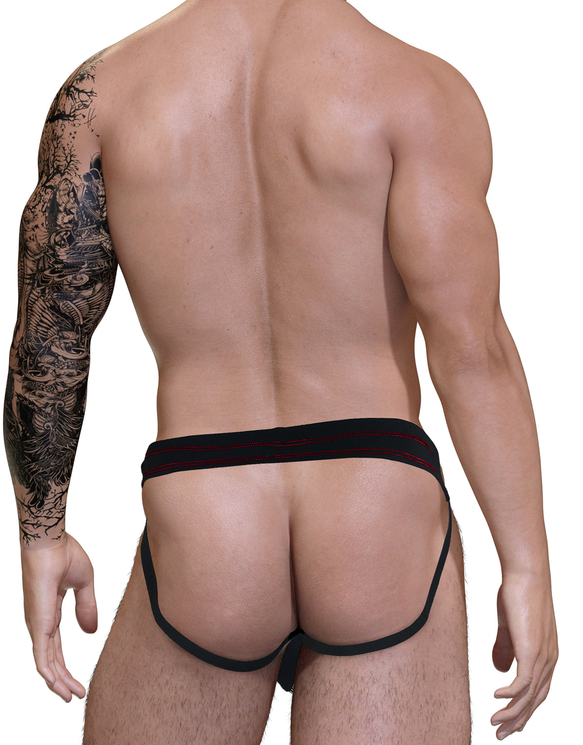 Stitch Big Boy Pouch Jock Strap - Red - Big Penis Underwear, WildmanT - WildmanT